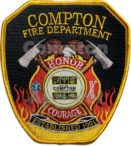 Compton Fire Dept Embroidery Patch (BC) - Limited Stock!