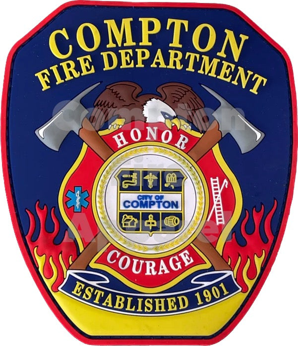 Compton Fire Dept Patch (PVC) - FF, ENG - Limited Stock!