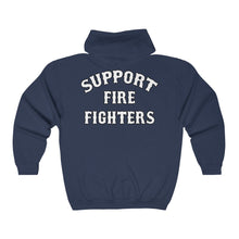 Load image into Gallery viewer, Zip-up Hoodie - Support Firefighters
