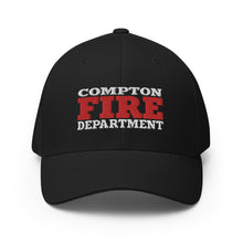 Load image into Gallery viewer, Dad Hat - Department (Black &amp; Red) - Compton Fire Apparel
