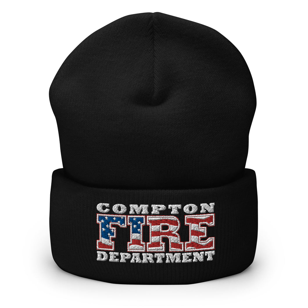 Beanie - American Flag - Compton Fire Apparel