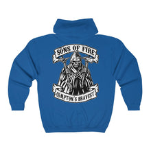 Load image into Gallery viewer, Zip-up Hoodie - Sons of Fire
