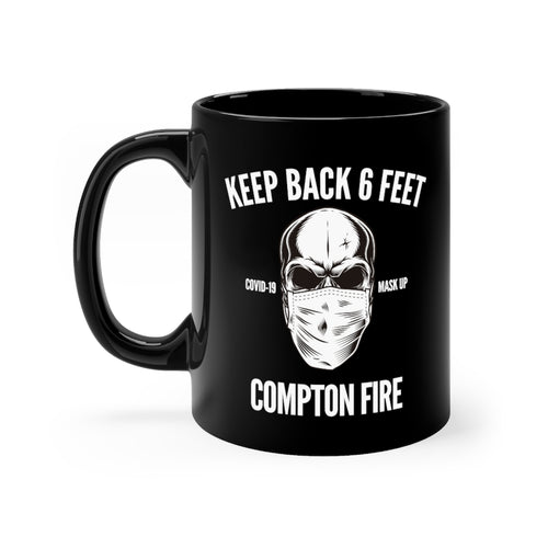 Black Mug - Keep Back - Compton Fire Apparel
